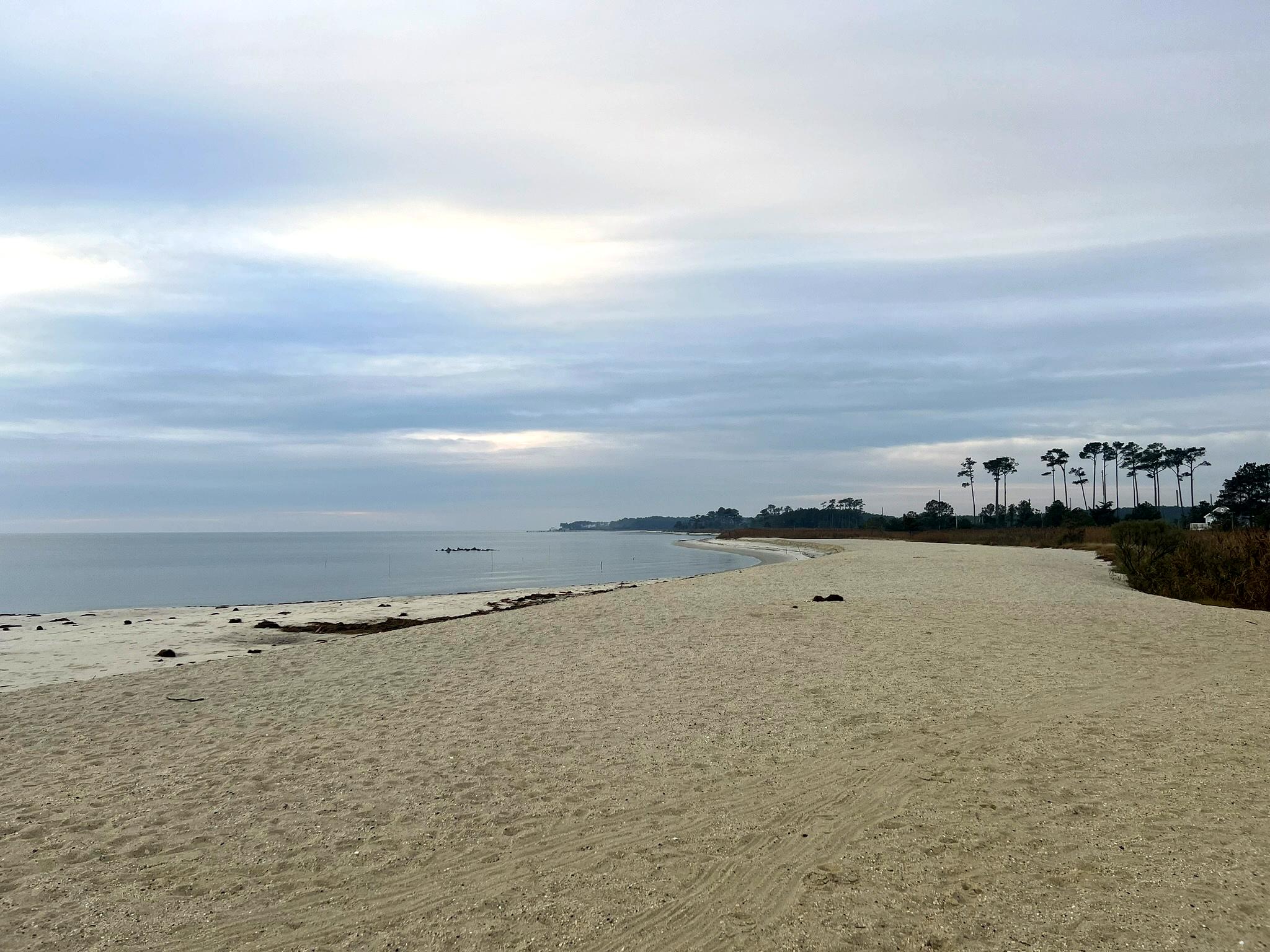 Chesapeake Bay sunrise from a Mathews County waterfront